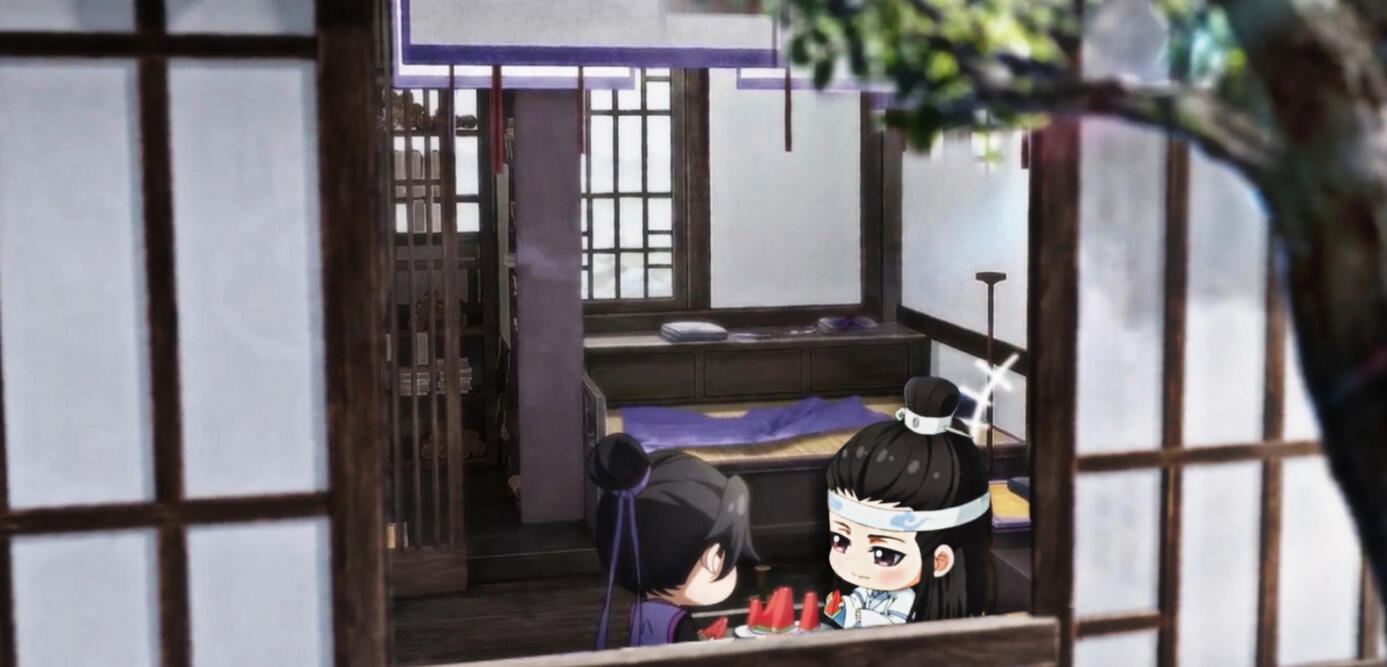 xicheng eating watermelon